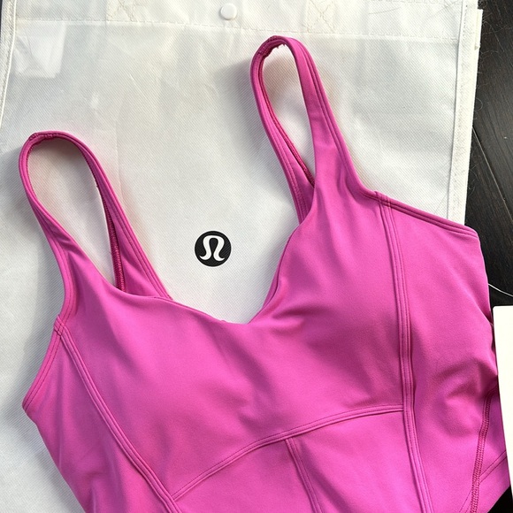 LULULEMON ALIGN CORSET TANK in POW PINK TONE SZ 6 NWT - Picture 2 of 8